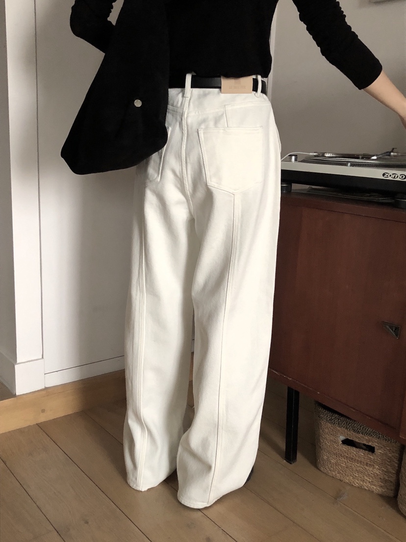 LE BUTTER韓國直郵東大門代購女裝新品24秋冬熱賣牛仔褲LE BUTTER牛仔褲