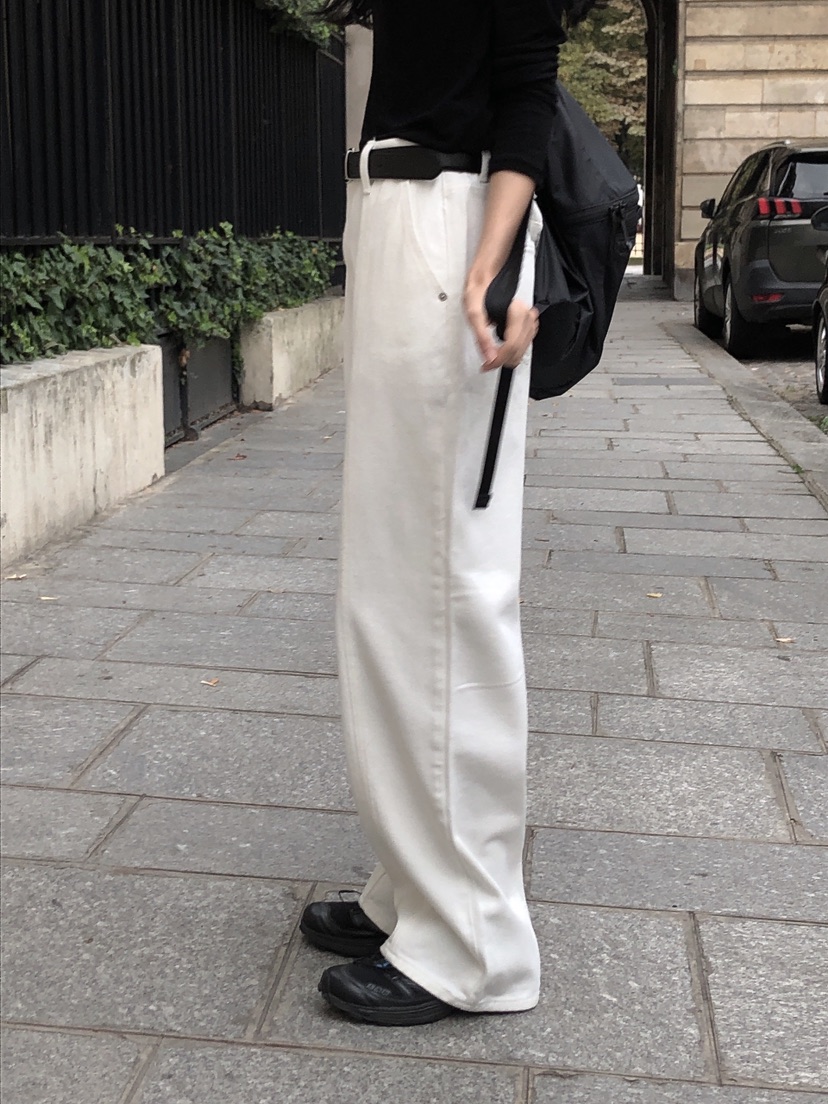 LE BUTTER韓國直郵東大門代購女裝新品24秋冬熱賣牛仔褲LE BUTTER牛仔褲