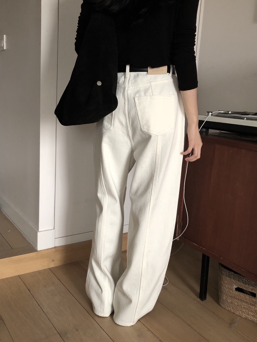 LE BUTTER韓國直郵東大門代購女裝新品24秋冬熱賣牛仔褲LE BUTTER牛仔褲