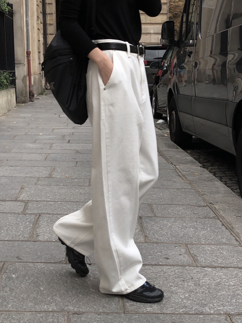 LE BUTTER韓國直郵東大門代購女裝新品24秋冬熱賣牛仔褲LE BUTTER牛仔褲