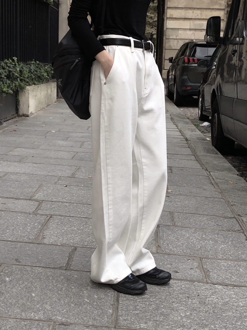 LE BUTTER韓國直郵東大門代購女裝新品24秋冬熱賣牛仔褲LE BUTTER牛仔褲