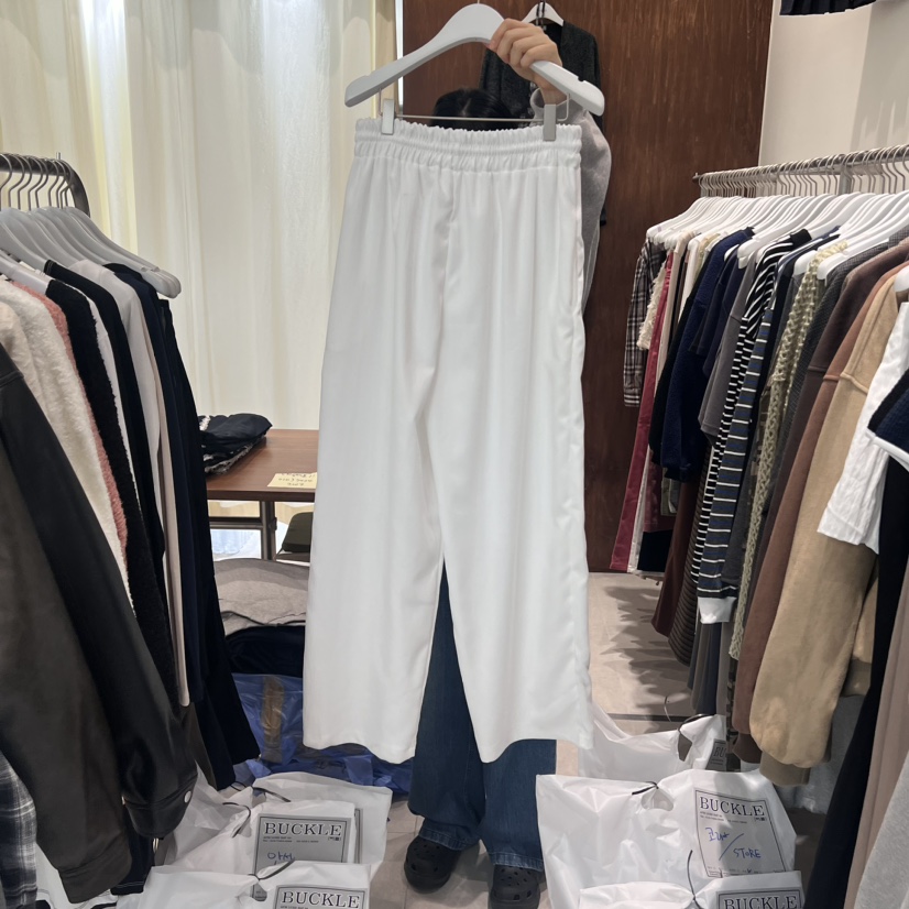 BUCKLE韓國直郵女裝新品職業真品24秋冬熱賣人氣時尚休閑褲BUCKLE休閑褲