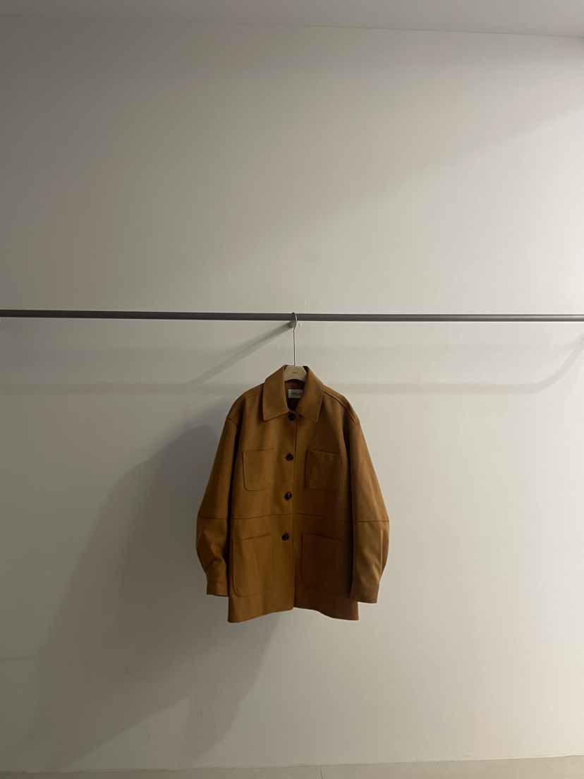 SPREAD直郵韓國代購女裝新款推薦熱賣人氣真品短款大衣絨面革FURE短款大衣圖色1