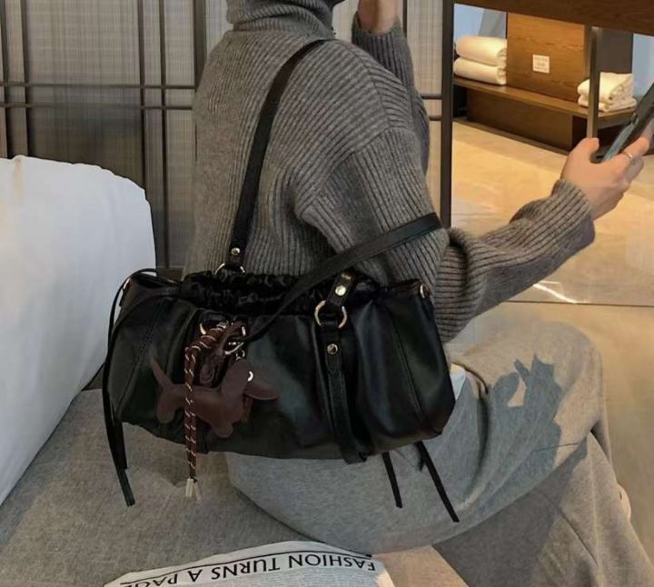 X韓國直郵女裝新品24秋冬時尚熱賣人氣真品職業單肩斜跨包BAKHA-Q單肩/斜跨包