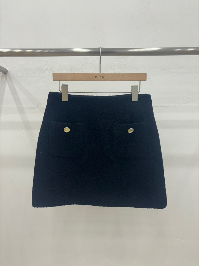 BLANC-A韓國直郵東大門代購女裝新款推薦24秋冬短裙花呢BLANC-A短裙圖色2