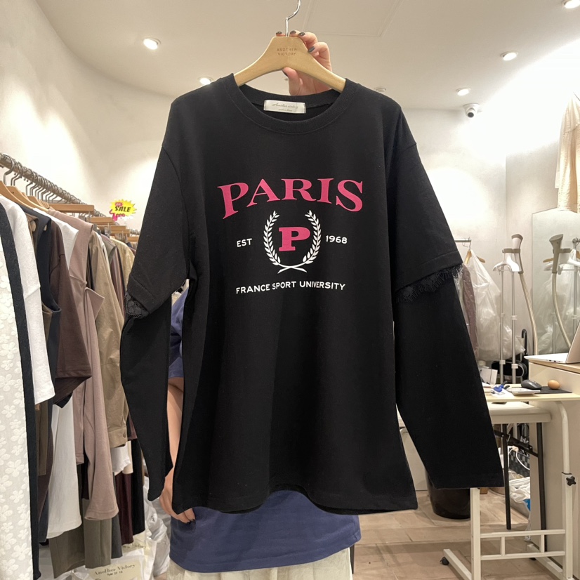 ANOTHER VICTORY韓國直郵東大門代購女裝新品人氣真品長袖T恤PRIVIE長袖T恤圖色3