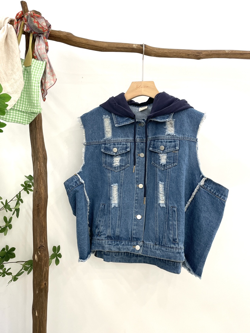 BLOOM韓國直郵東大門代購女裝新品職業24秋冬真品馬甲連帽BLOOM-S馬甲