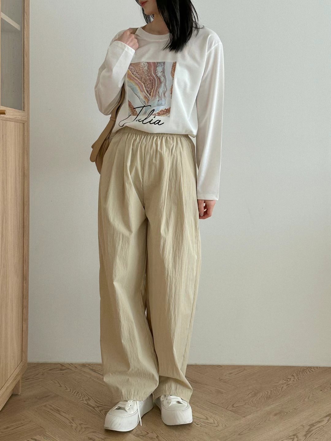 JAMES 제임스直郵韓國代購女裝新款人氣職業24秋冬休閑褲JAMES休閑褲