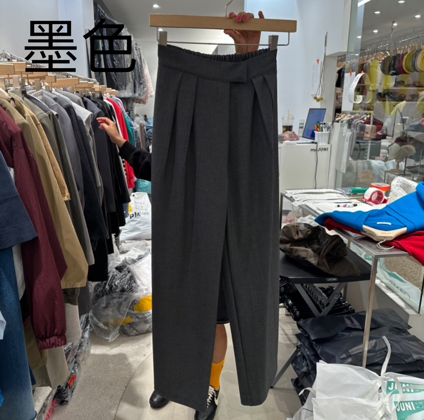 JUNI韓國直郵女裝新款休閑時尚人氣職業推薦24秋冬休閑褲JUNI休閑褲