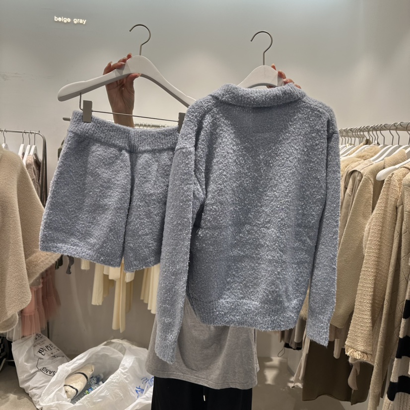BEIGE GRAY韓國直郵東大門實拍女裝新款推薦人氣休閑職業套裝BEIGE GRAY套裝