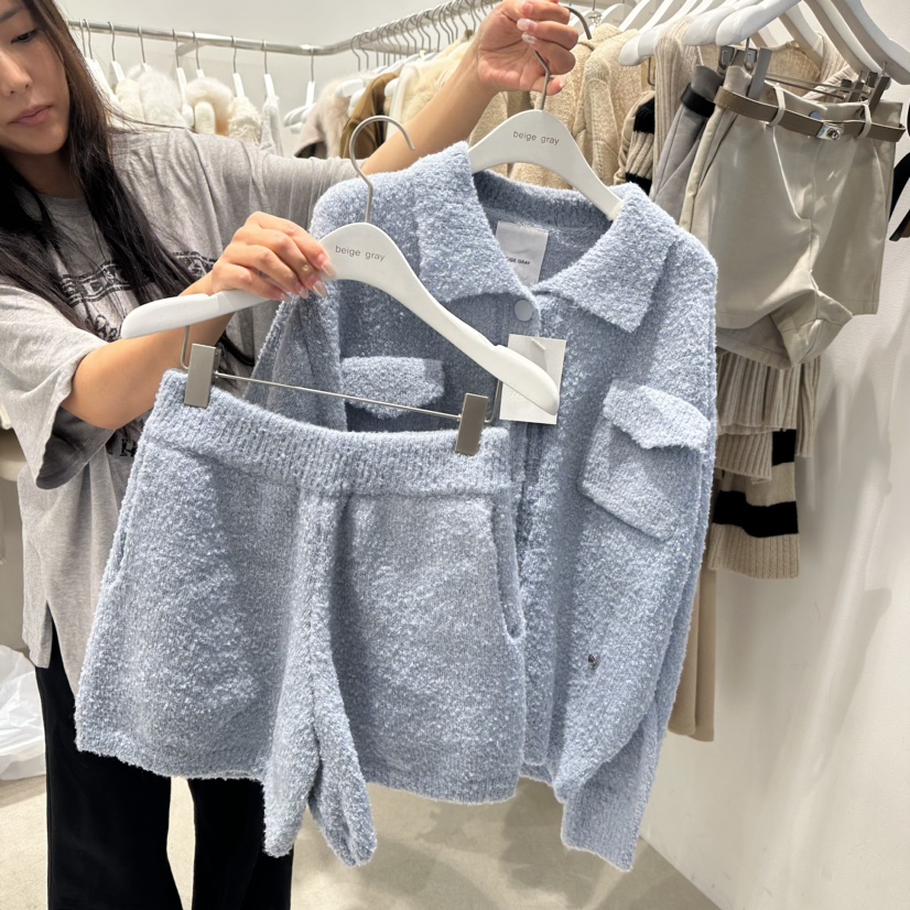 BEIGE GRAY韓國直郵東大門實拍女裝新款推薦人氣休閑職業套裝BEIGE GRAY套裝圖色2