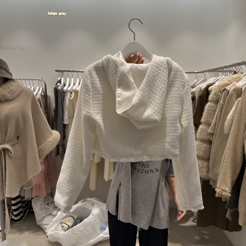 BEIGE GRAY韓國直郵東大門實拍女裝新款時尚職業休閑24秋冬夾克BEIGE GRAY夾克