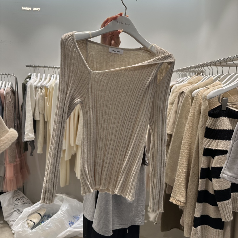 BEIGE GRAY韓國直郵東大門代購女裝新款熱賣時尚推薦針織衫BEIGE GRAY針織衫