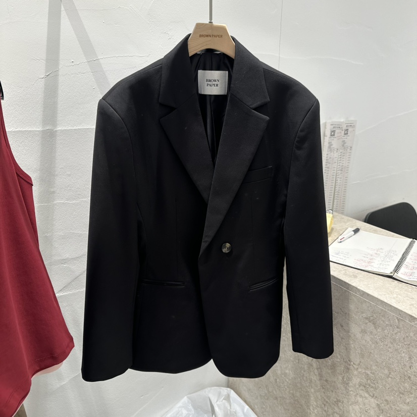 BROWN PAPER韓國直郵女裝新品休閑人氣推薦職業時尚24秋冬夾克BROWN PAPER夾克圖色2