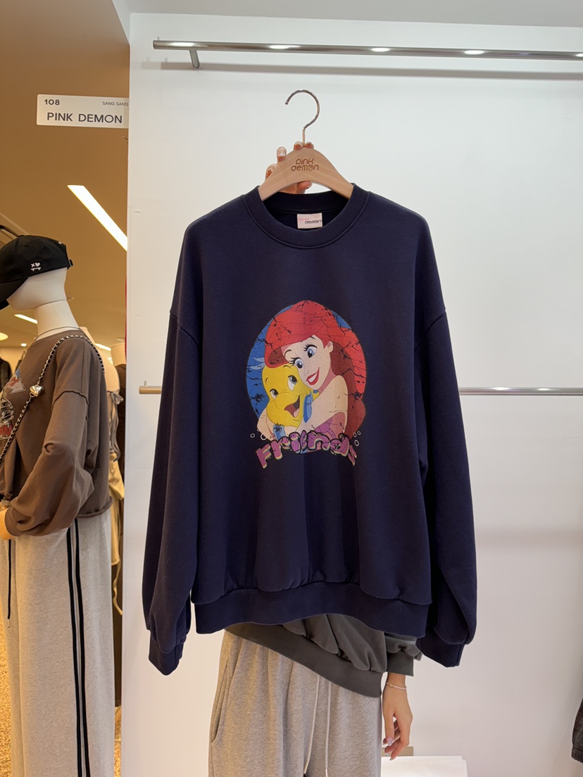 PINK DEMON韓國直郵東大門代購女裝新品休閑時尚24秋冬衛衣PINK DEMON衛衣圖色2