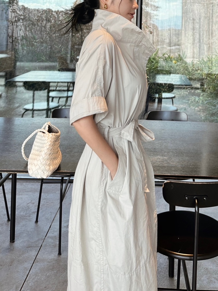 AMOUNT直郵韓國代購女裝新品人氣職業推薦時尚長款風衣含腰帶AMOUNT長款風衣