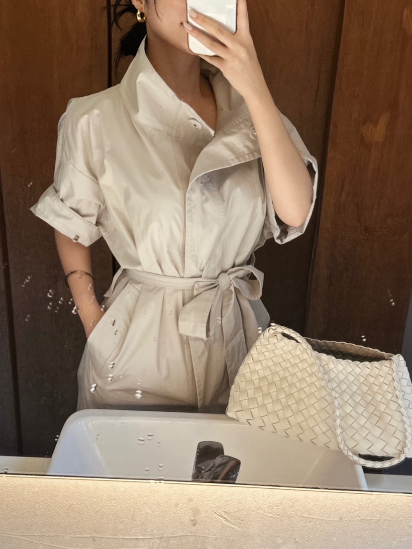 AMOUNT直郵韓國代購女裝新品人氣職業推薦時尚長款風衣含腰帶AMOUNT長款風衣