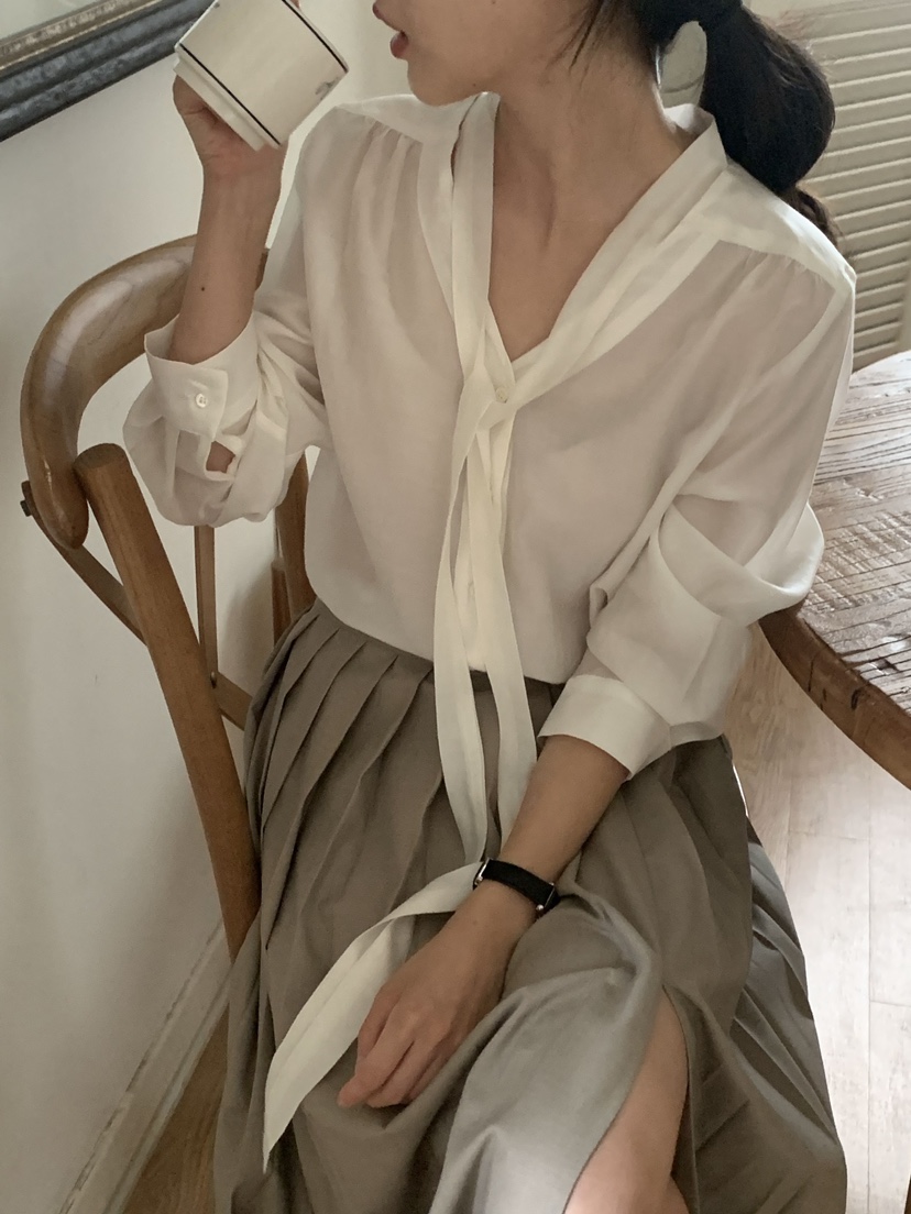 MEIL韓國直郵女裝新款推薦時尚人氣真品職業熱賣襯衫蕾絲衫MEIL襯衫/蕾絲衫