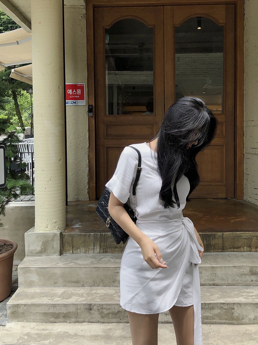 AMOUNT直郵韓國代購女裝新品時尚人氣推薦24秋冬真品連衣裙AMOUNT連衣裙