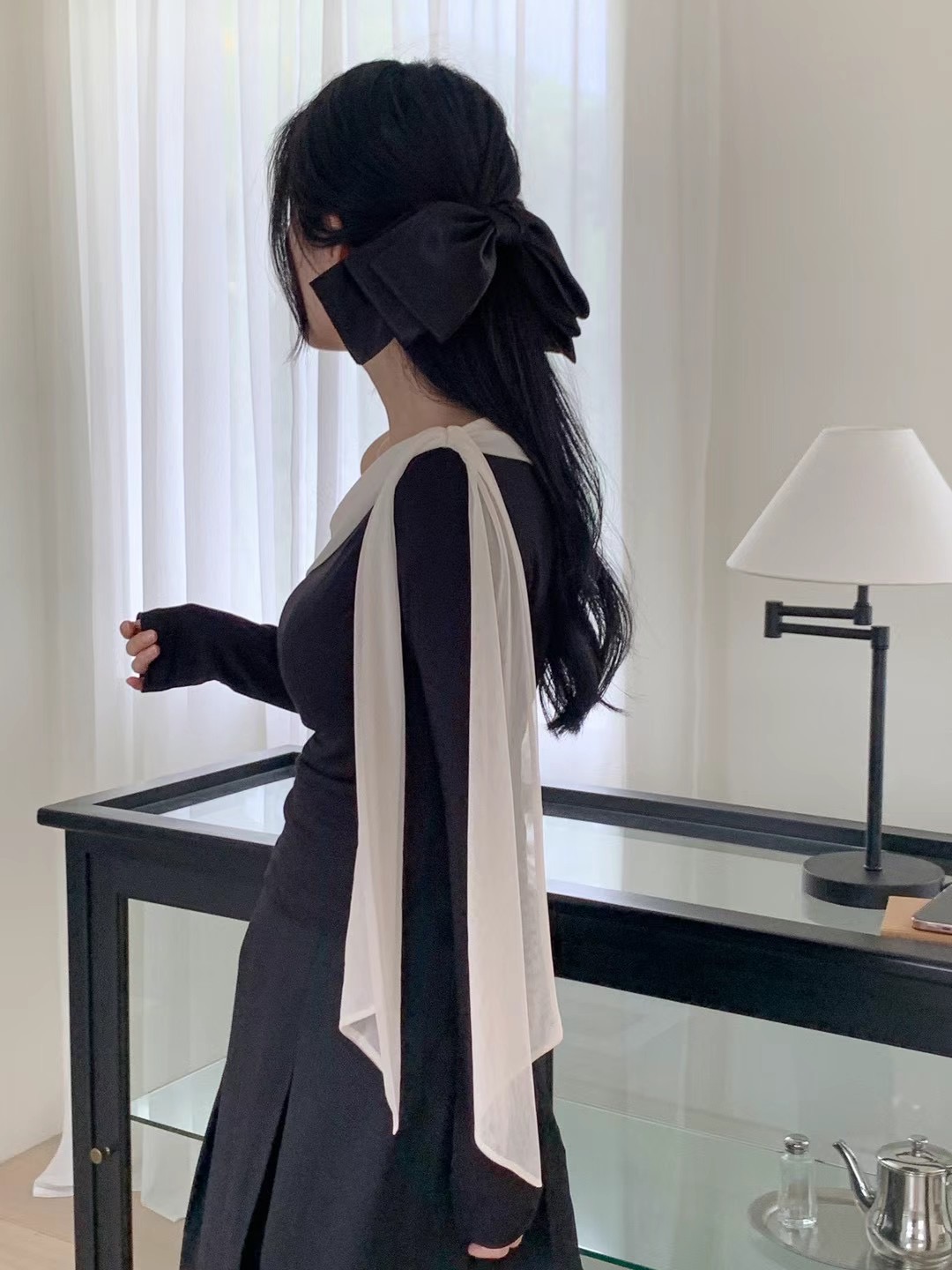 MARI直郵韓國代購女裝新款人氣熱賣時尚職業休閑24秋冬長袖T恤RARASHOW長袖T恤
