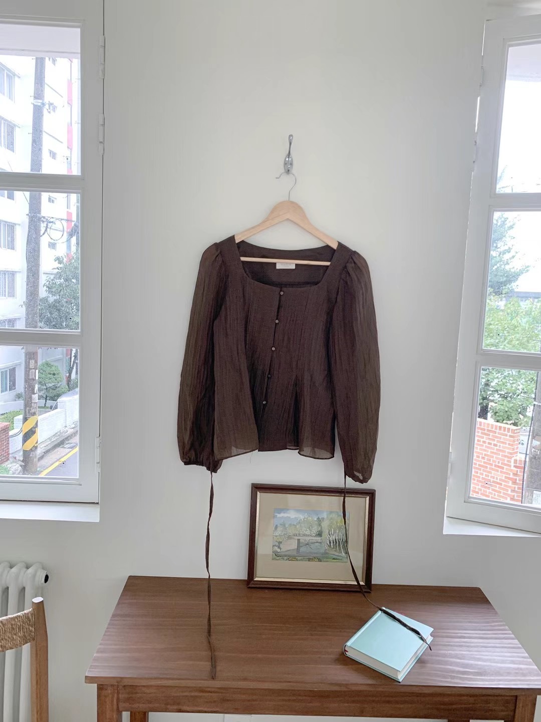 MARI韓國直郵東大門代購女裝新品真品職業時尚24秋冬襯衫蕾絲衫RARASHOW襯衫/蕾絲衫