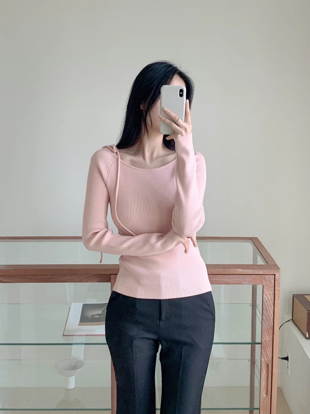 MARI韓國直郵東大門實拍女裝新品熱賣時尚職業真品人氣針織衫RARASHOW針織衫