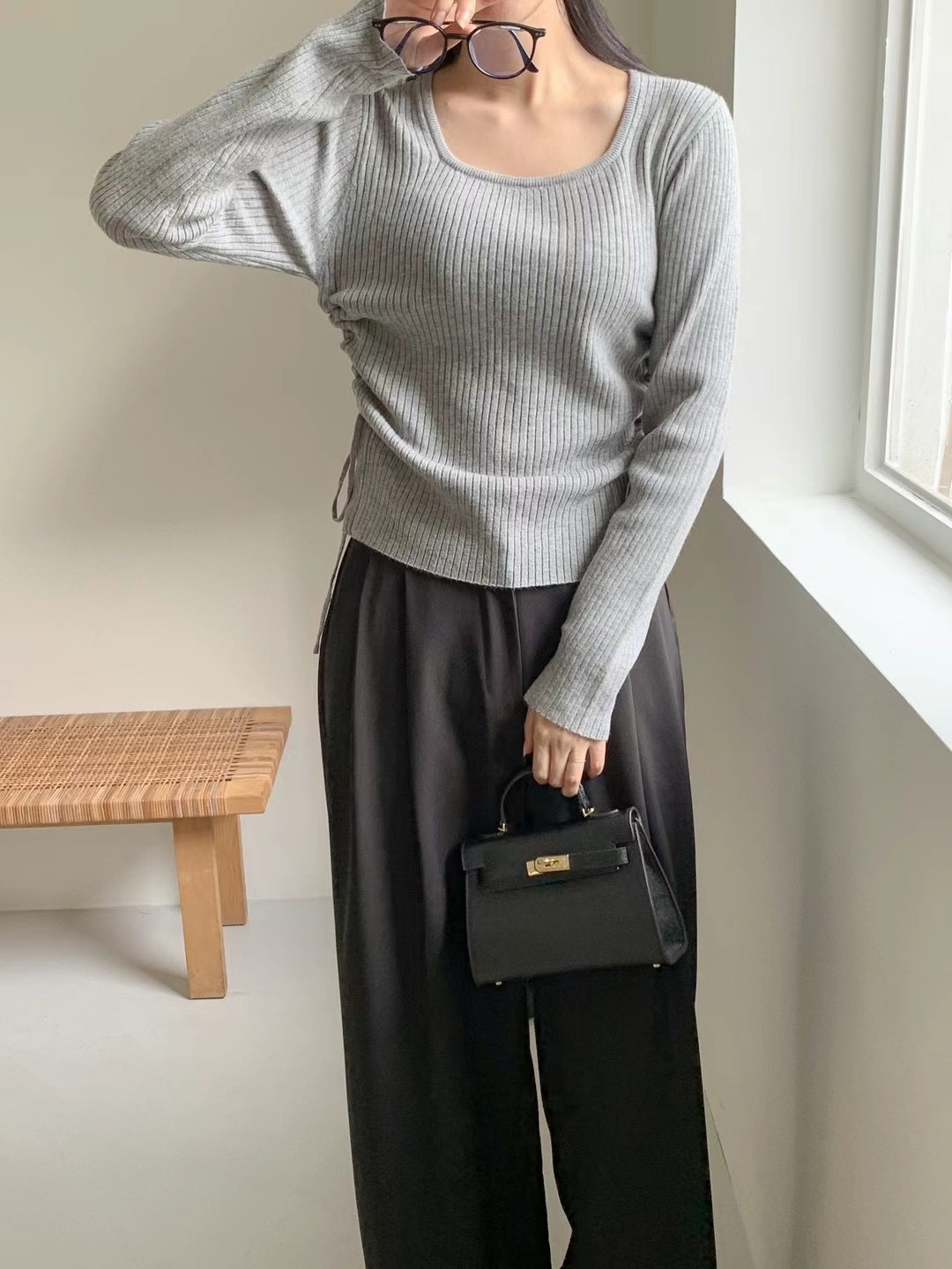 MARI直郵韓國代購女裝新款推薦24秋冬熱賣職業時尚針織衫RARASHOW針織衫圖色2