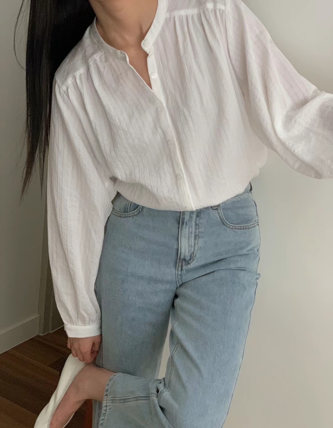 LURE韓國直郵女裝新款24秋冬真品時尚職業推薦襯衫蕾絲衫LURE襯衫/蕾絲衫