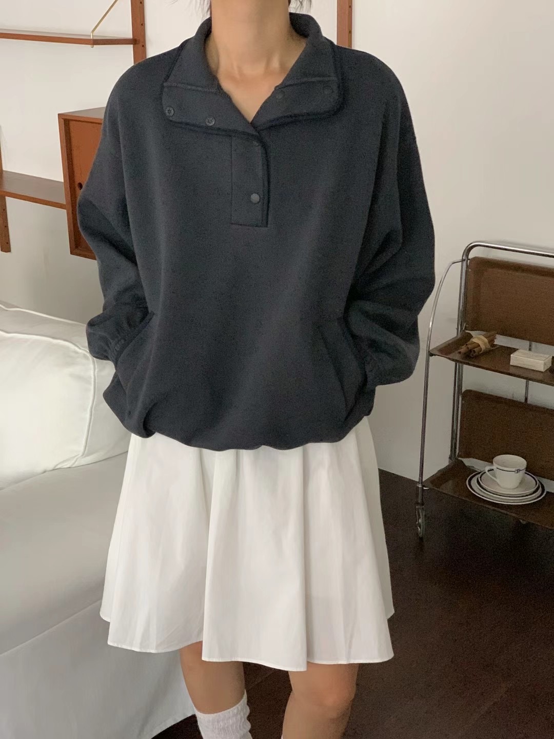 LURE韓國直郵東大門實拍女裝新品人氣職業時尚熱賣24秋冬衛衣LURE衛衣