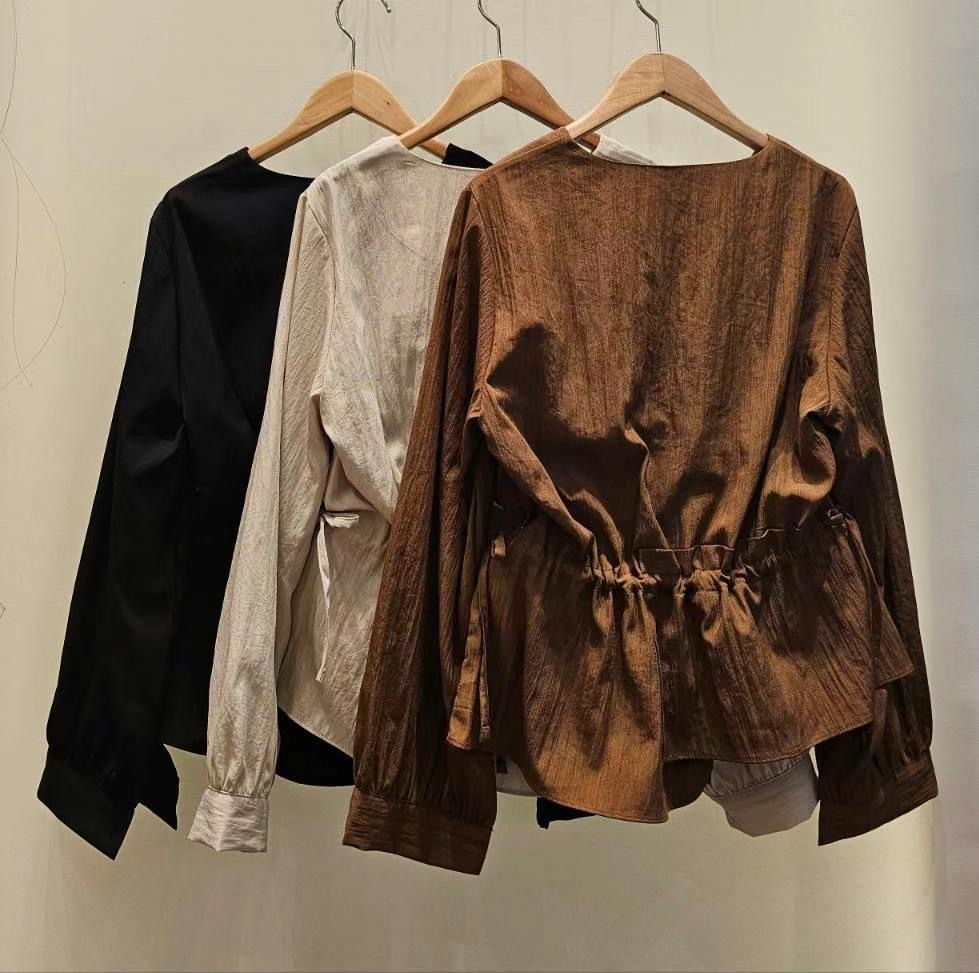 THE IN韓國直郵女裝新品24秋冬推薦休閑時尚真品襯衫蕾絲衫THE IN襯衫/蕾絲衫