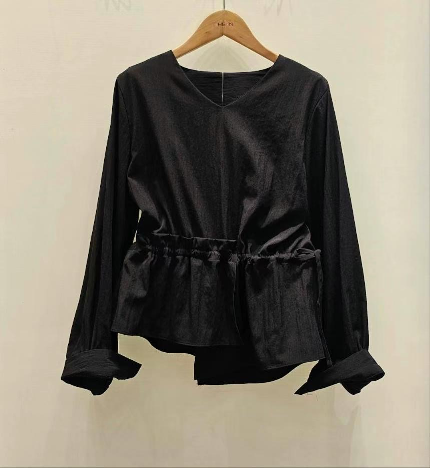 THE IN韓國直郵女裝新品24秋冬推薦休閑時尚真品襯衫蕾絲衫THE IN襯衫/蕾絲衫圖色2