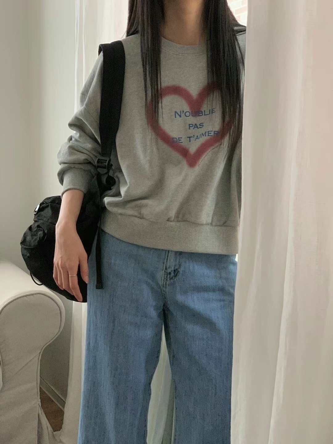 OBE直郵韓國代購女裝新品24秋冬真品時尚職業推薦熱賣衛衣OBE衛衣