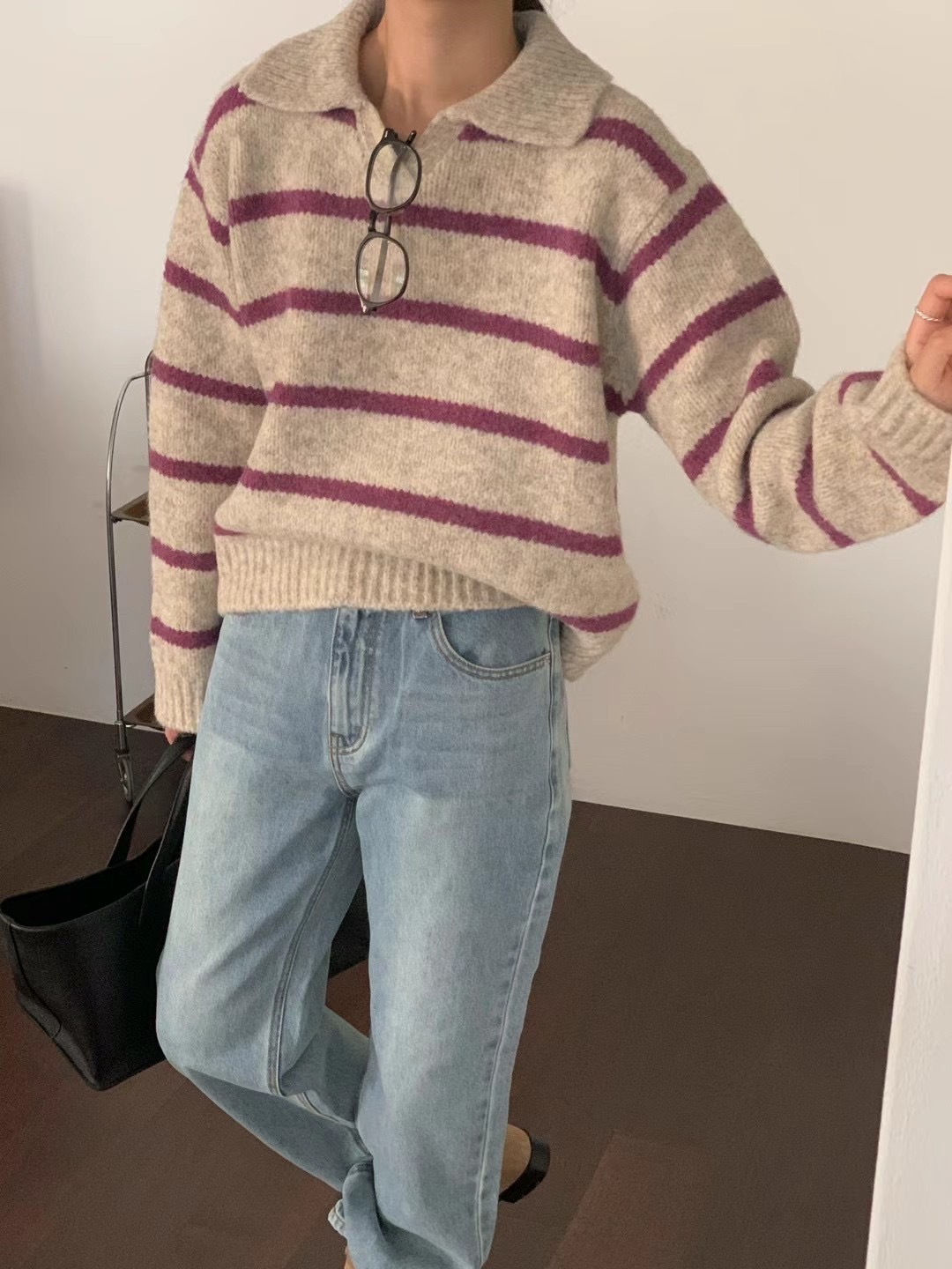 LURE直郵韓國代購女裝新品休閑時尚人氣職業推薦真品熱賣毛衣LURE毛衣