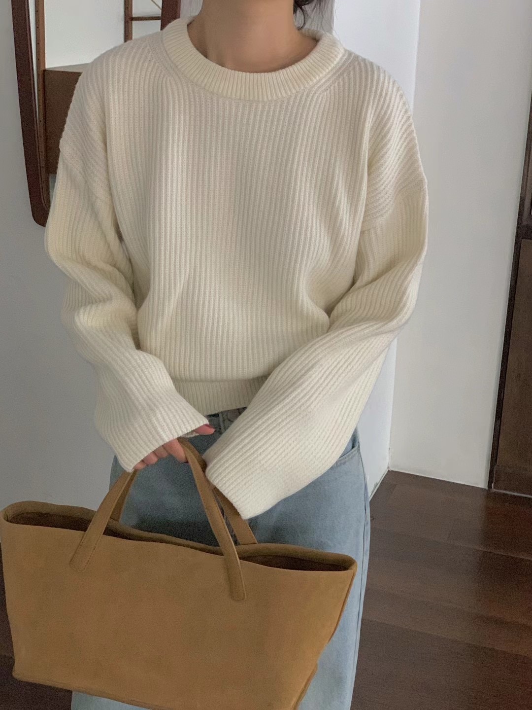 LURE韓國直郵東大門實拍女裝新品人氣時尚職業熱賣真品針織衫LURE針織衫圖色2