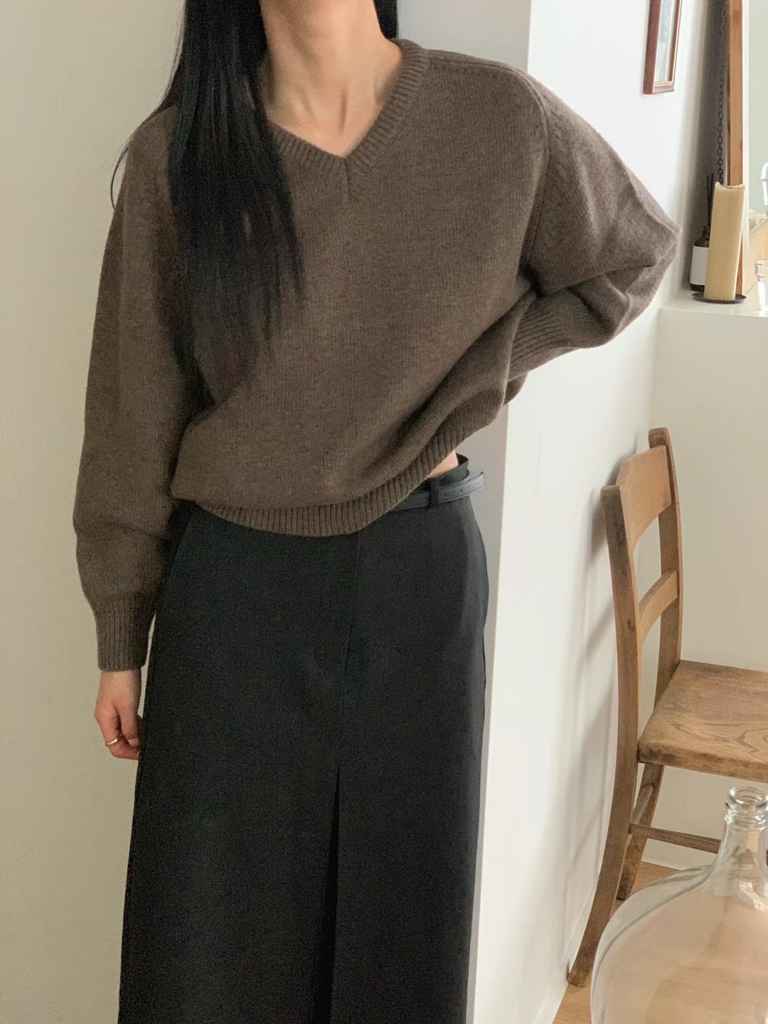 LURE韓國直郵東大門代購女裝新款職業時尚休閑真品人氣針織衫LURE針織衫圖色5
