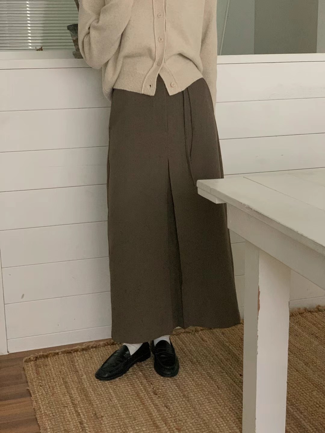 LURE韓國直郵女裝新款真品人氣24秋冬職業時尚推薦休閑長裙LURE長裙圖色2