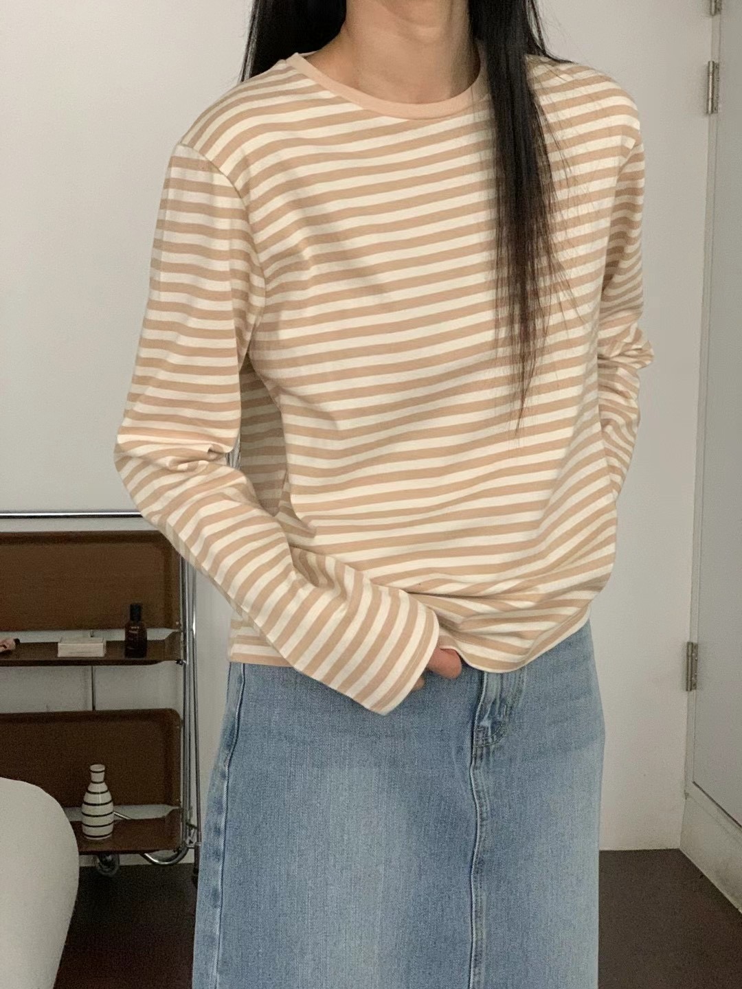 LURE韓國直郵東大門實拍女裝新款職業推薦人氣真品熱賣長袖T恤LURE長袖T恤