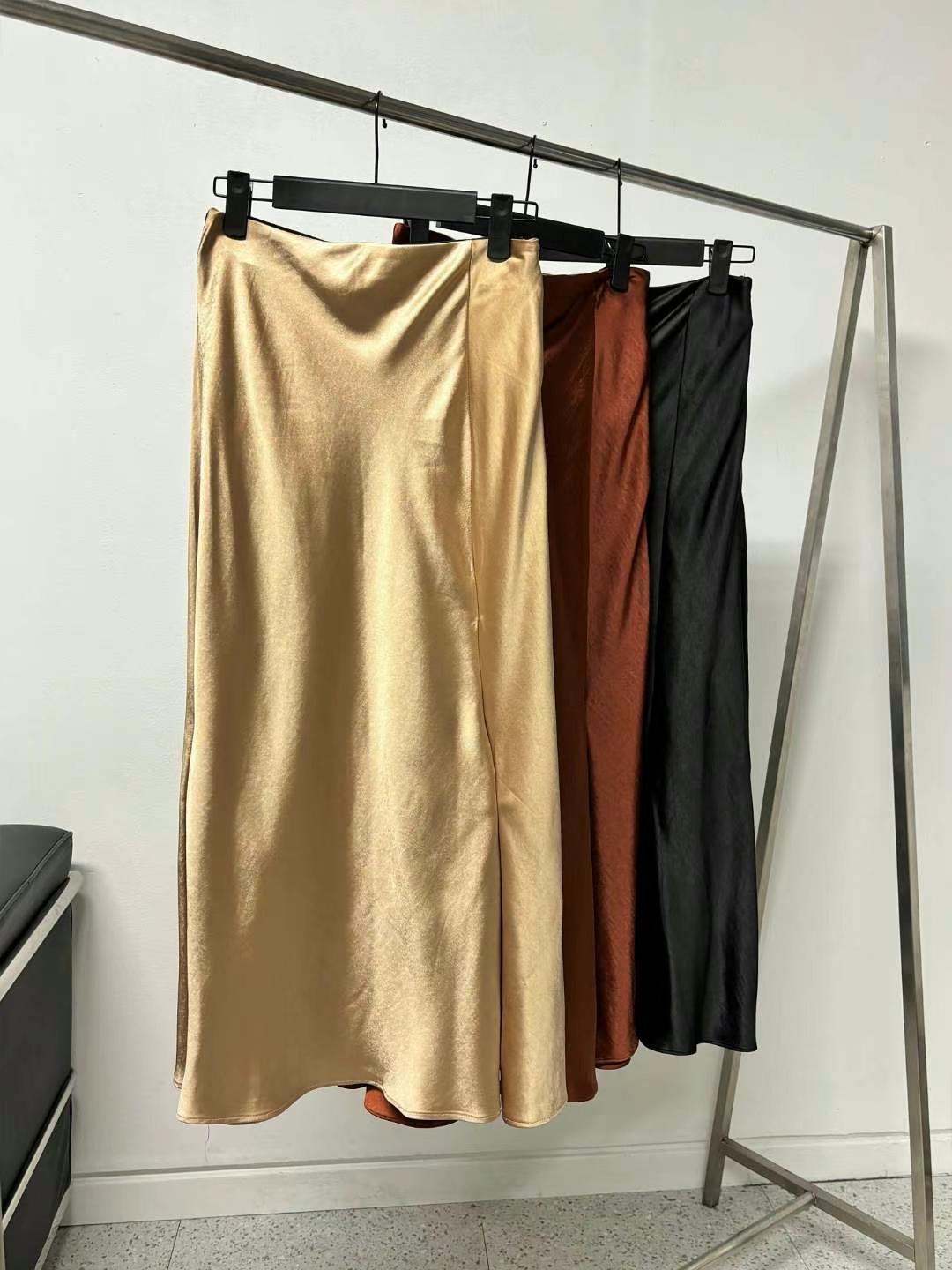 MINK DESIGN韓國直郵女裝新品24秋冬熱賣休閑推薦真品長裙MINK DESIGN長裙圖色3左三色