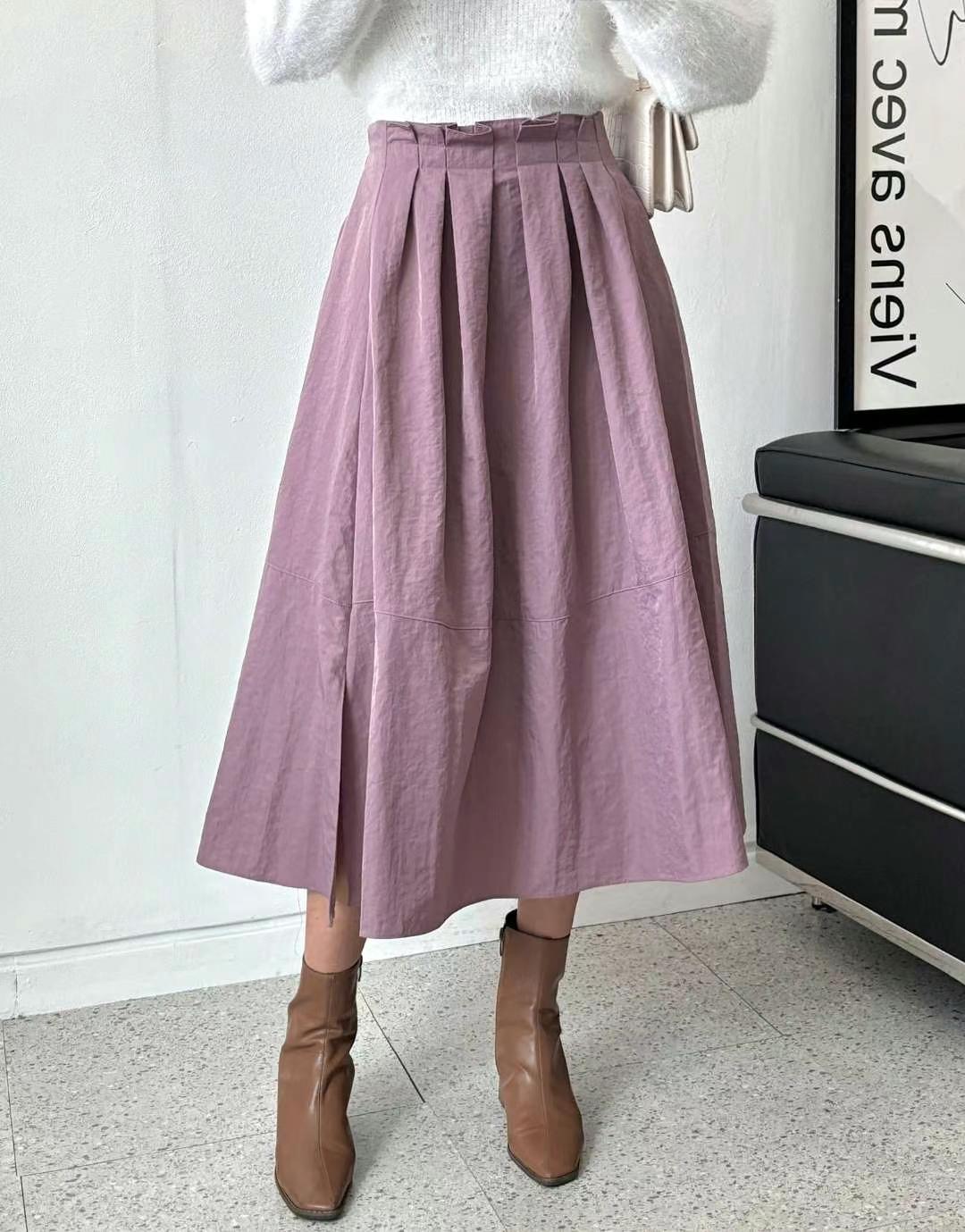 MINK DESIGN韓國直郵女裝新品24秋冬職業人氣半身裙中短裙MINK DESIGN半身裙/中短裙