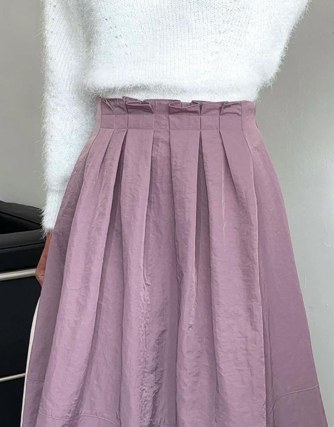 MINK DESIGN韓國直郵女裝新品24秋冬職業人氣半身裙中短裙MINK DESIGN半身裙/中短裙