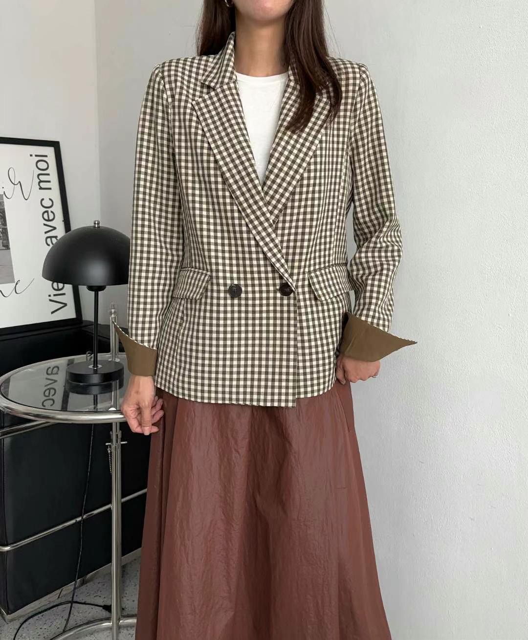 MINK DESIGN韓國直郵東大門代購女裝新品職業24秋冬夾克MINK DESIGN夾克