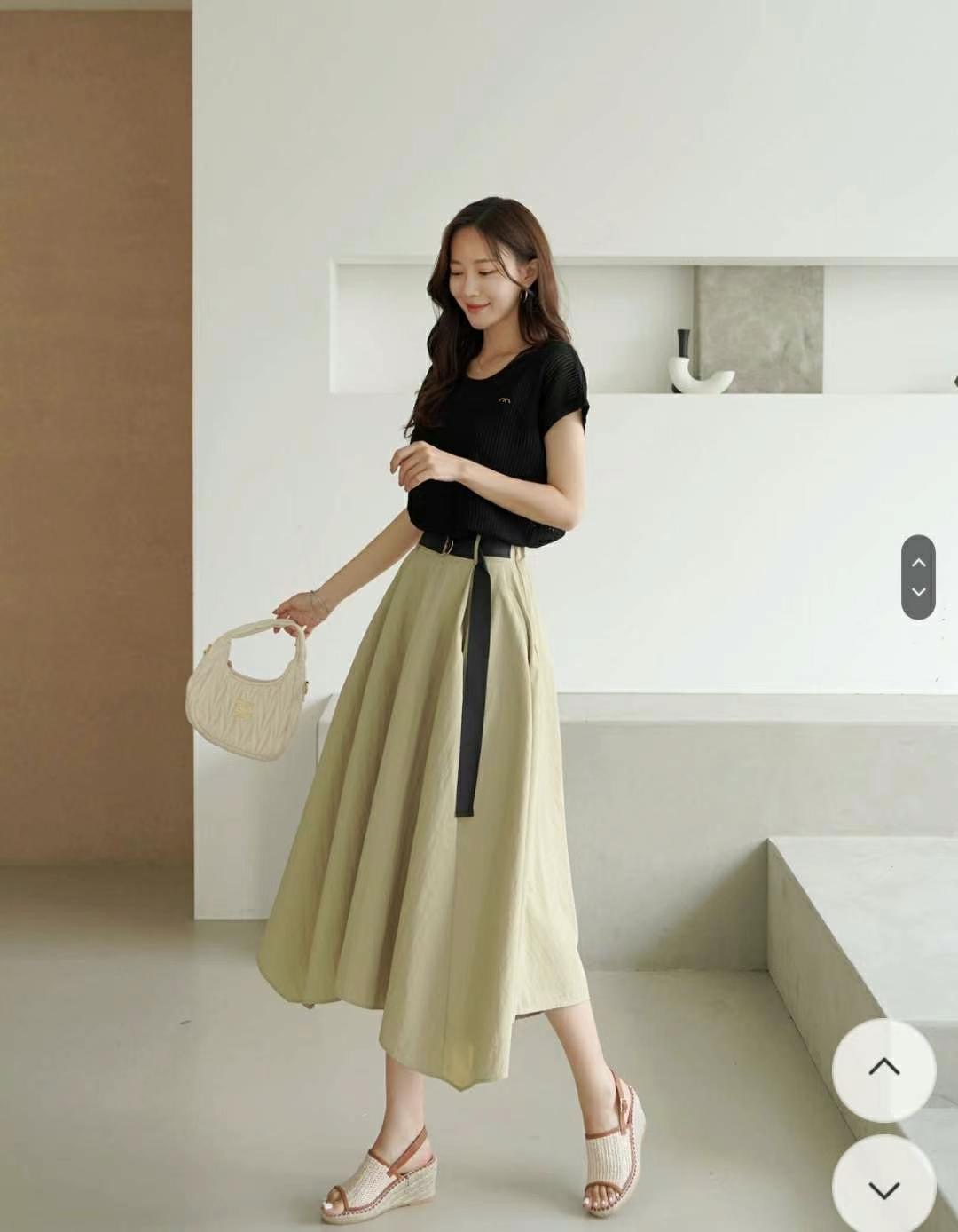 MINK DESIGN韓國直郵女裝新款熱賣職業真品時尚半身裙中短裙MINK DESIGN半身裙/中短裙