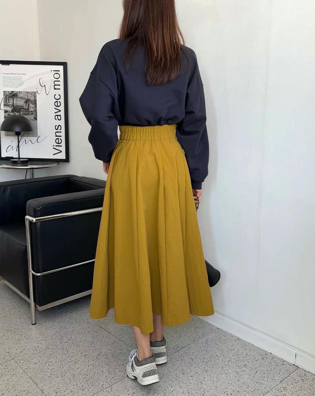 MINK DESIGN韓國直郵女裝新品推薦熱賣24秋冬半身裙中短裙MINK DESIGN半身裙/中短裙