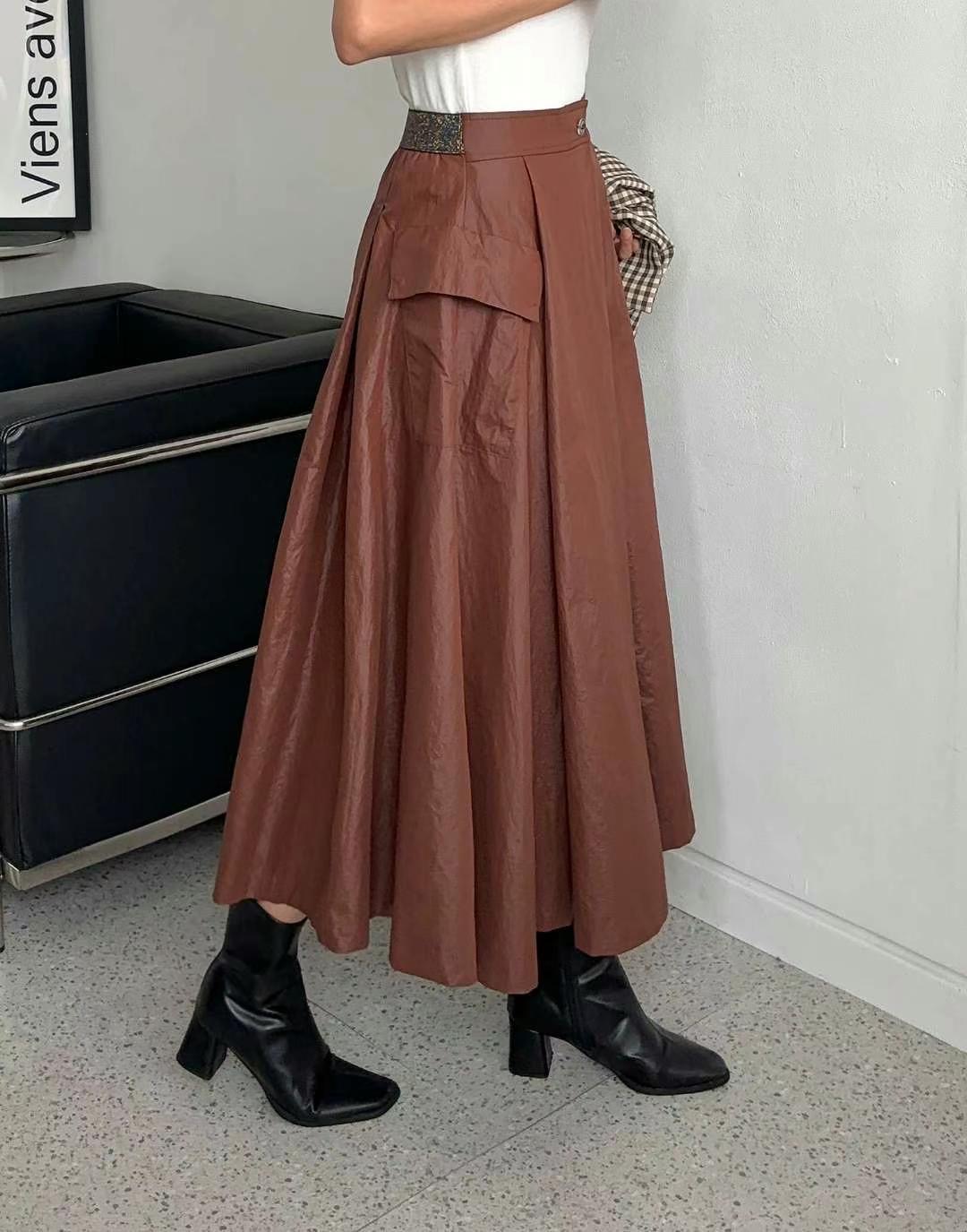 MINK DESIGN韓國直郵東大門實拍女裝新品真品半身裙中短裙MINK DESIGN半身裙/中短裙
