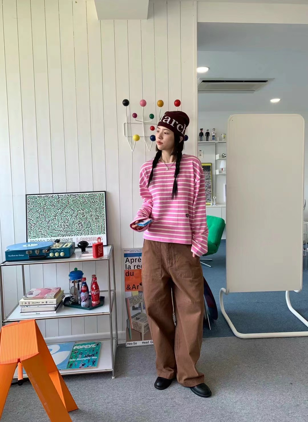 STANDING直郵韓國代購女裝新品人氣時尚推薦熱賣真品休閑褲STANDING休閑褲
