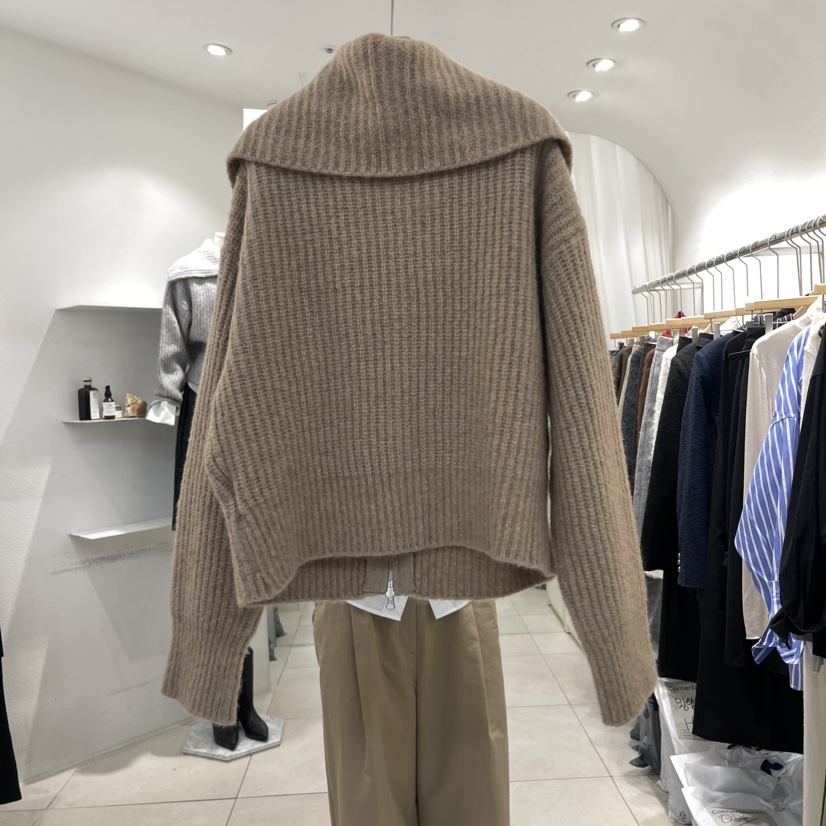cornerbloom/3rooms韓國直郵女裝新品24秋冬毛衣馬海毛拉鏈THE SUIT BAR毛衣