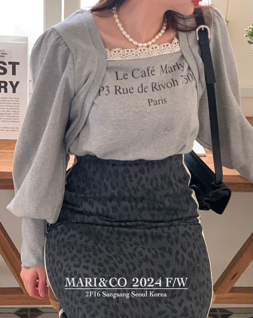MARI CO韓國直郵東大門實拍女裝新款休閑職業推薦時尚衛衣ARANCIA衛衣