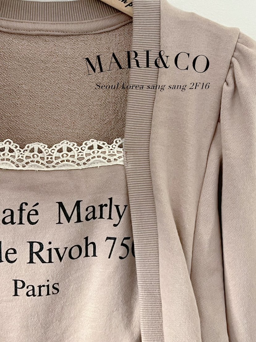 MARI CO韓國直郵東大門實拍女裝新款休閑職業推薦時尚衛衣ARANCIA衛衣