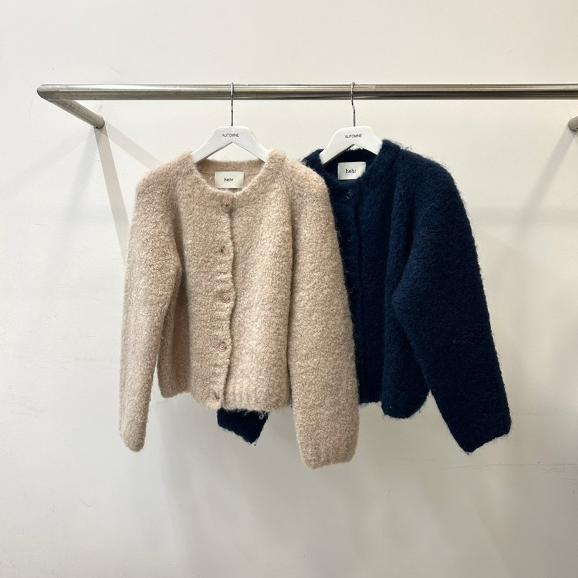 AUTOMNE/HE_HR直郵韓國代購女裝新款熱賣24秋冬毛衣馬海毛開衫AMY GRACE毛衣