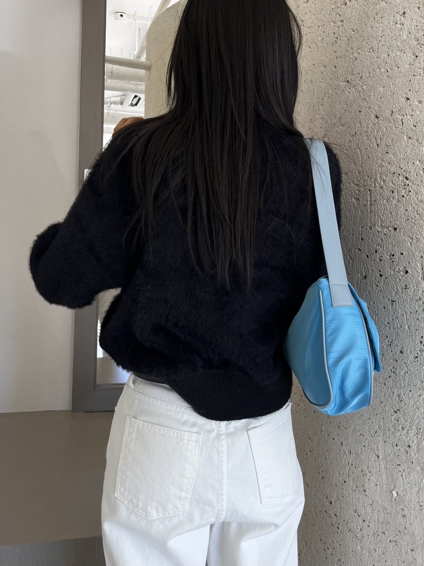 MARRON韓國直郵東大門代購女裝新品真品24秋冬針織衫安哥拉PIN-UP針織衫